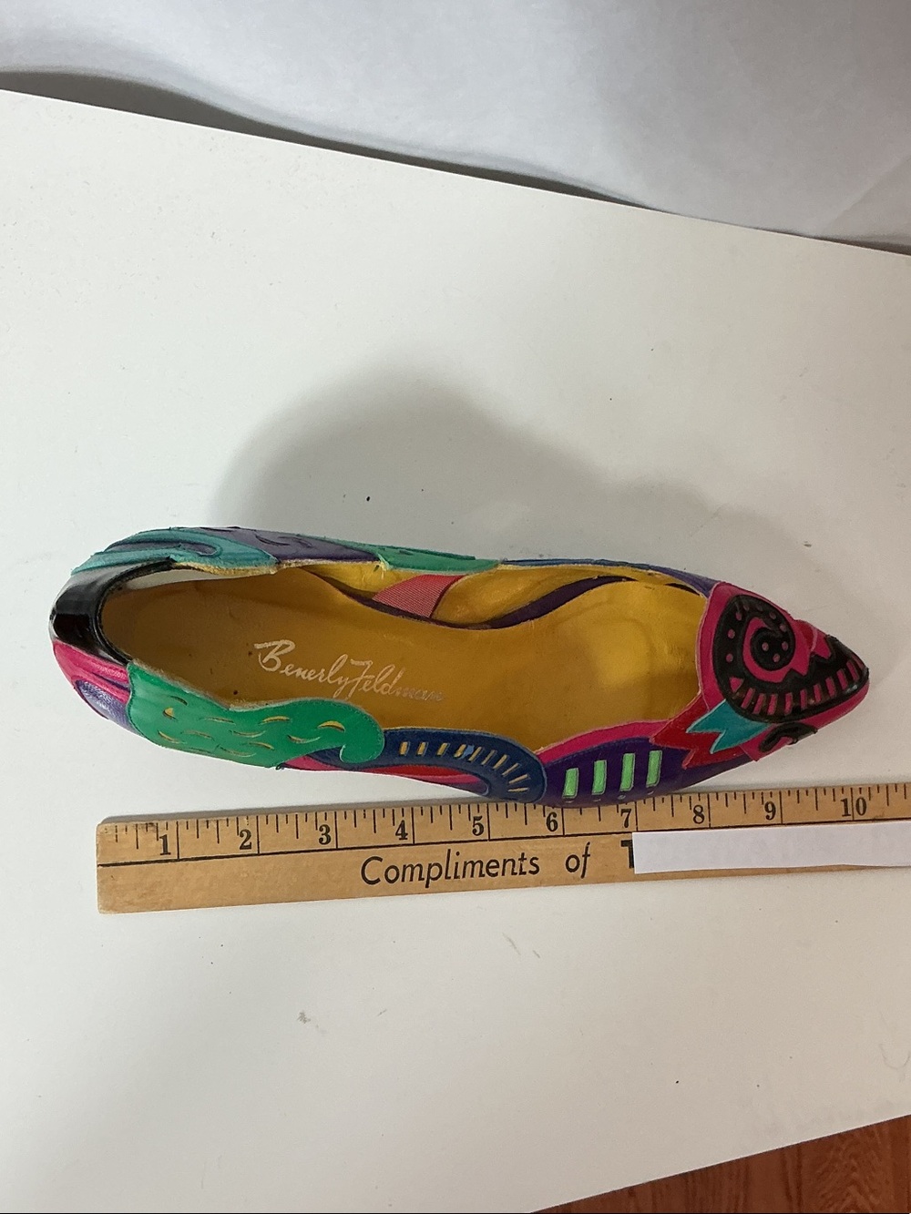 Beverly Feldman Multicolor Abstract Pattern Heels - Picture 8 of 11